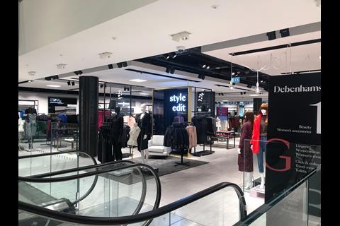 The range at Debenhams Watford is highly curated